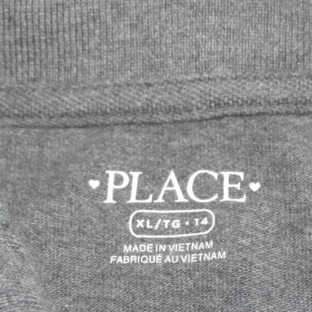 The Children’s Place Gray Polo Collar Short Sleeve Girls School Uniform Dress - Picture 5 of 6